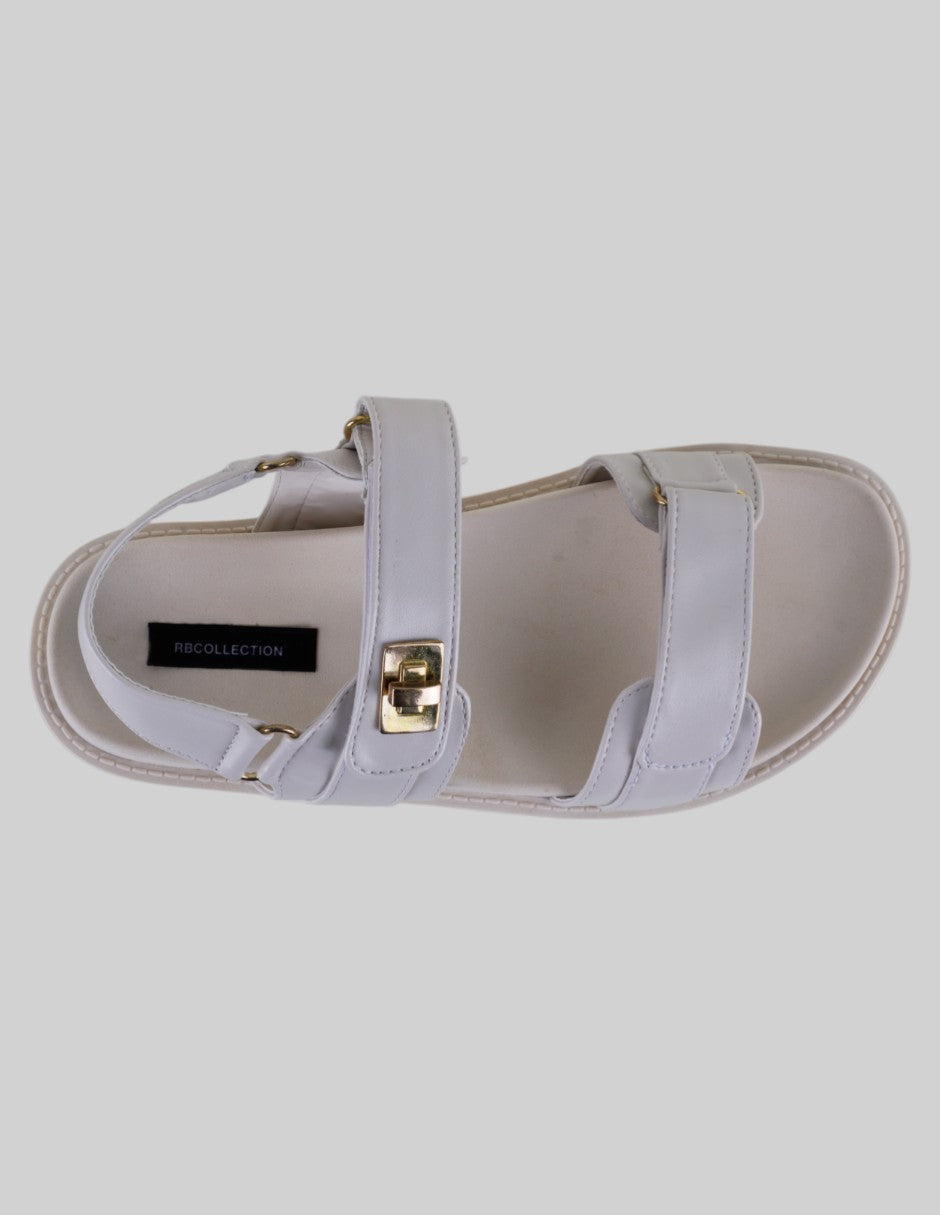 Sandalias con plataforma Yuri en Piel vegana – Beige