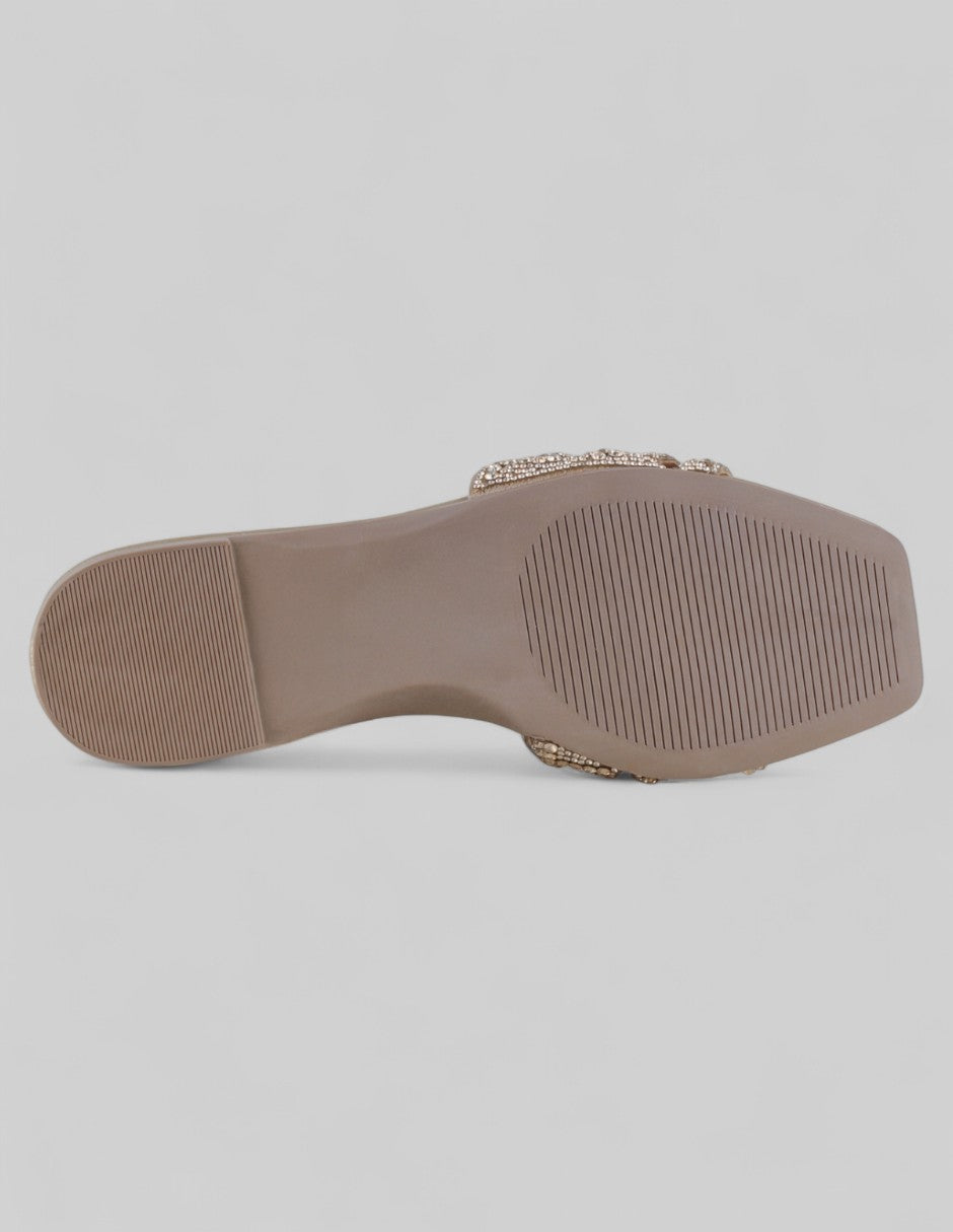Sandalias de piso Soft en Sintético – Dorado