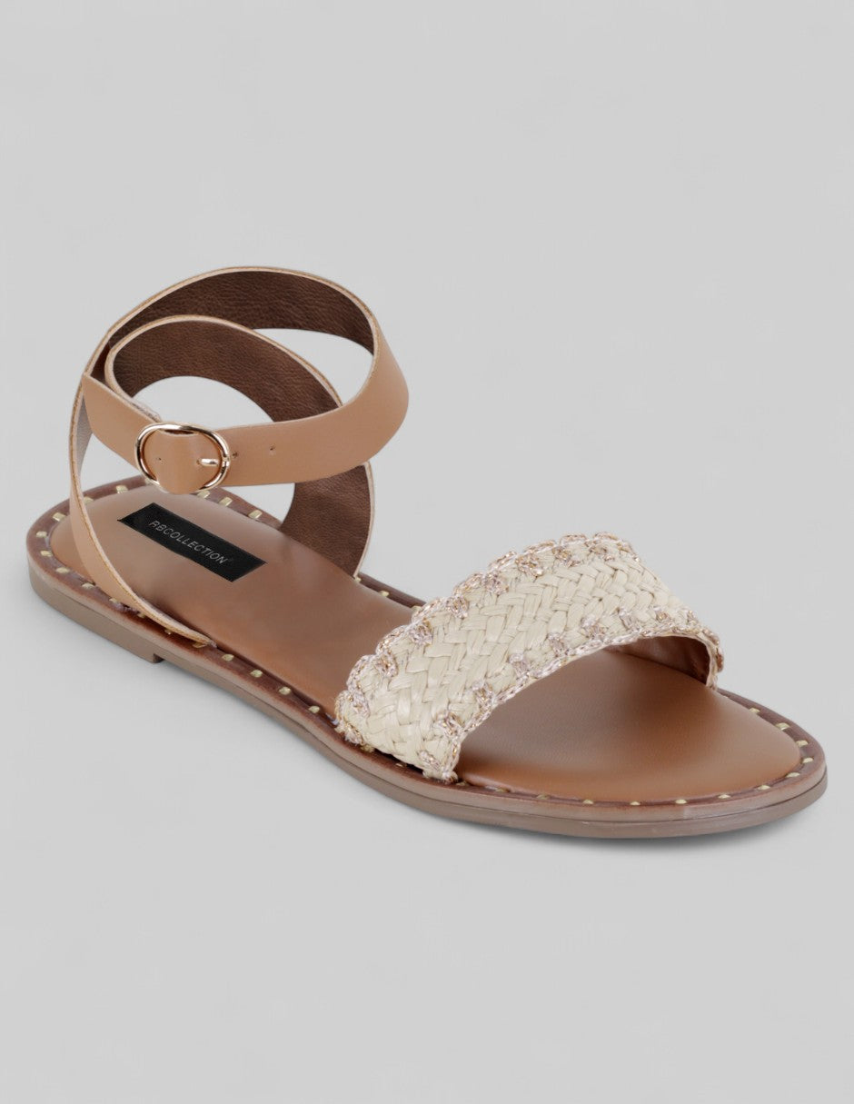Sandalias de piso Soft en Textil – Café