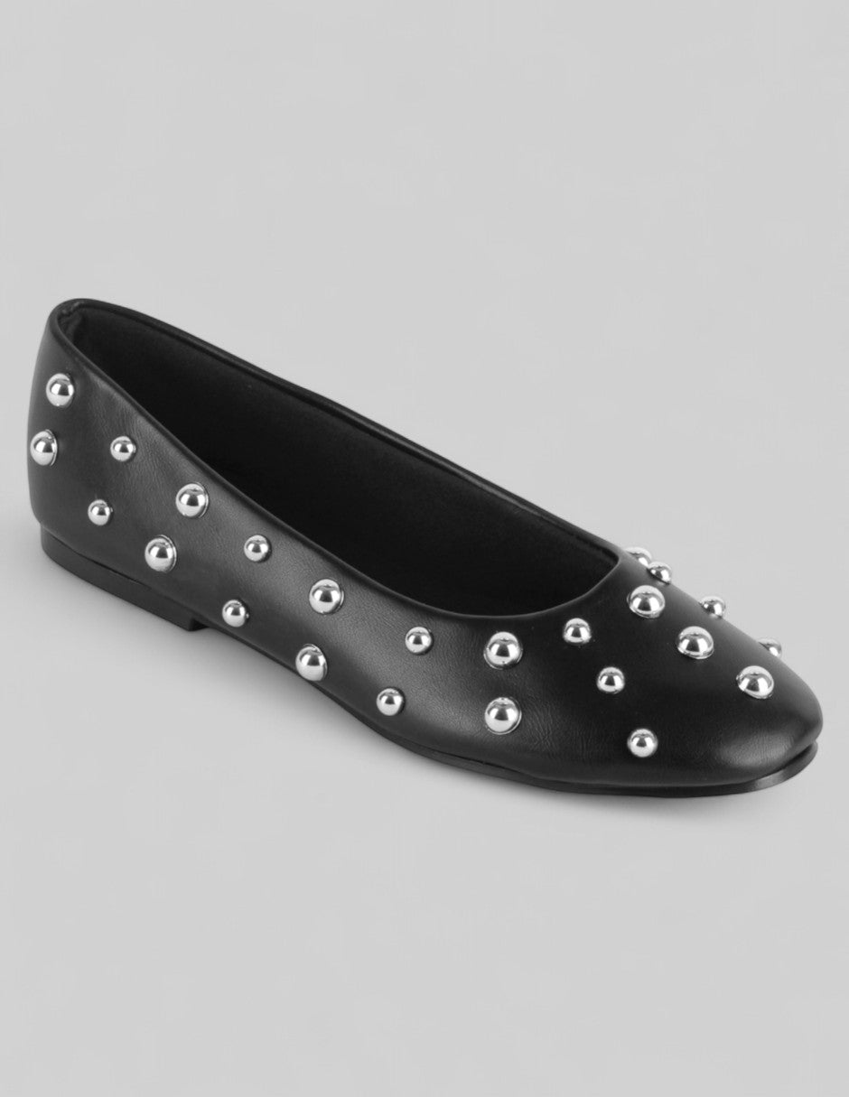 Flats clásicas Exterior Piel vegana Color Negro Para Mujer De RBCOLLECTION