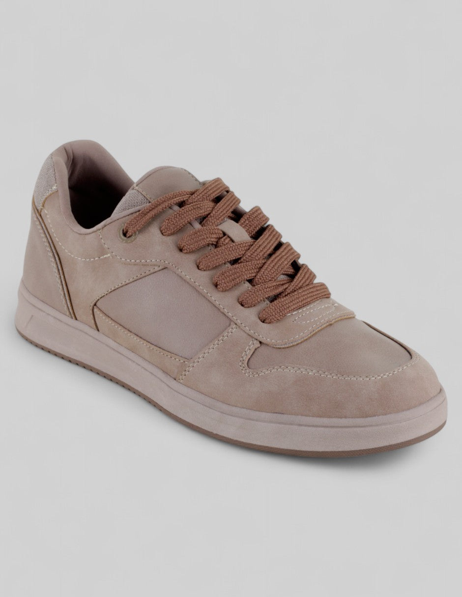 Tenis con cordones Exterior Piel vegana Color Café Para Hombre De RBCOLLECTION