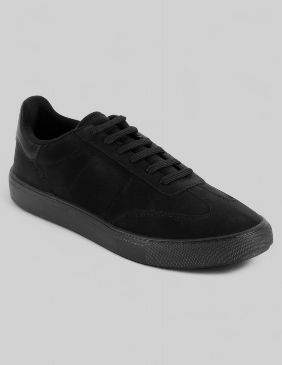 Tenis con cordones Exterior Piel vegana Color Negro Para Hombre De RBCOLLECTION