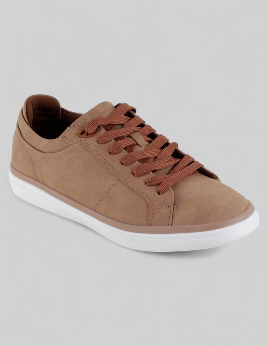 Tenis con cordones Exterior Piel vegana Color Café Para Hombre De RBCOLLECTION
