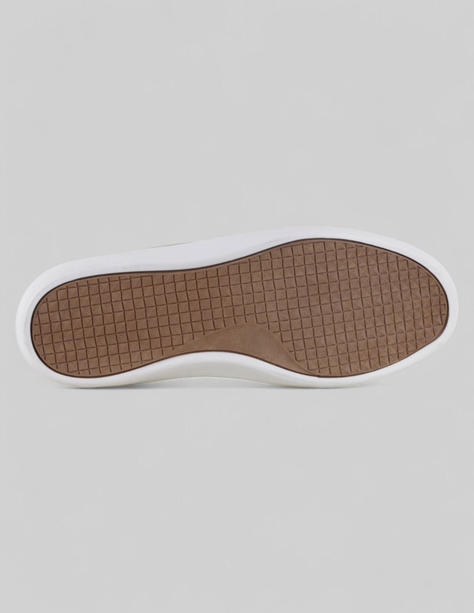 Tenis con cordones Urban en Piel vegana – Café