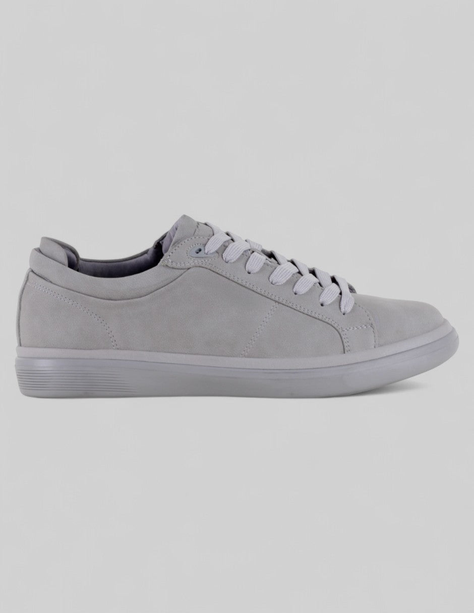 Tenis con cordones Urban en Piel vegana – Gris