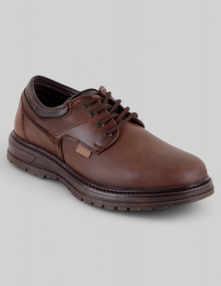 Zapato de confort Exterior Piel vegana Color Café Para Hombre De RBCOLLECTION