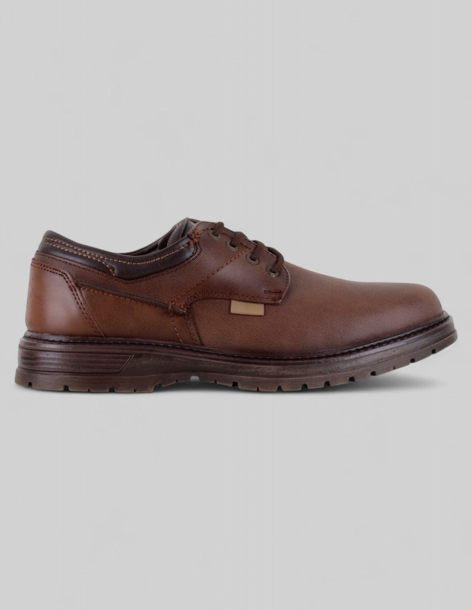 Zapato de confort Brent en Piel vegana – Café