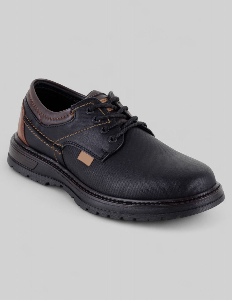 Zapato de confort Exterior Piel vegana Color Negro Para Hombre De RBCOLLECTION