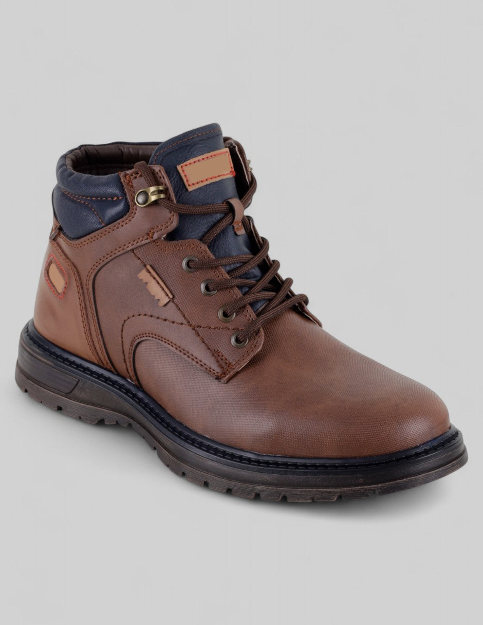 Botas casuales Exterior Piel vegana Color Café Para Hombre De RBCOLLECTION