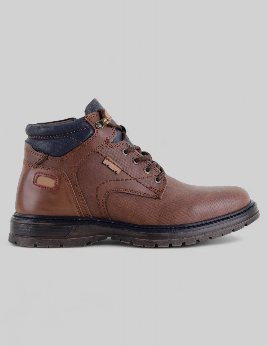 Botas casuales Brent en Piel vegana – Café