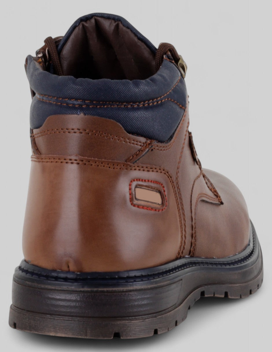 Botas casuales Brent en Piel vegana – Café