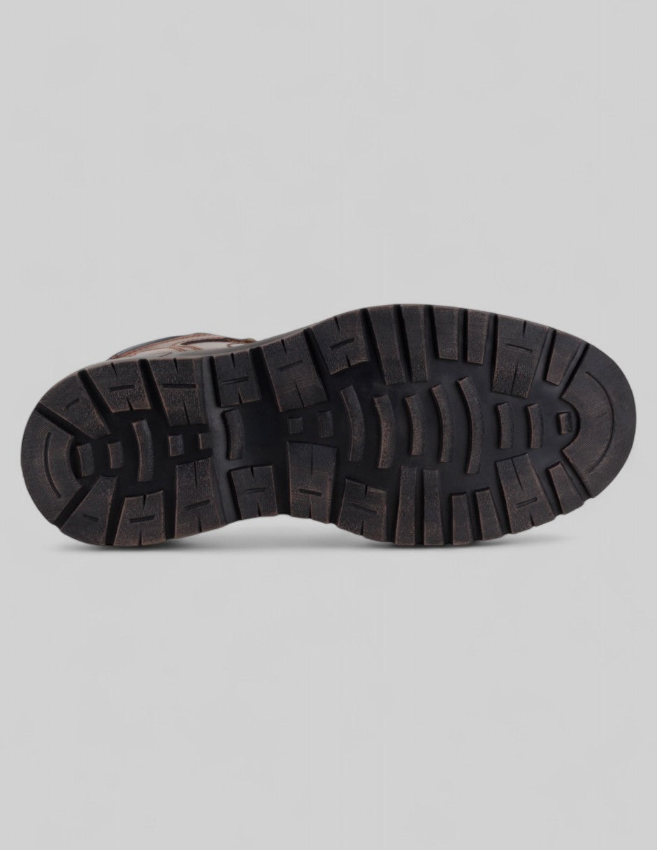 Botas casuales Brent en Piel vegana – Café