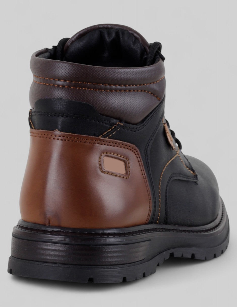 Botas casuales Brent en Piel vegana – Negro