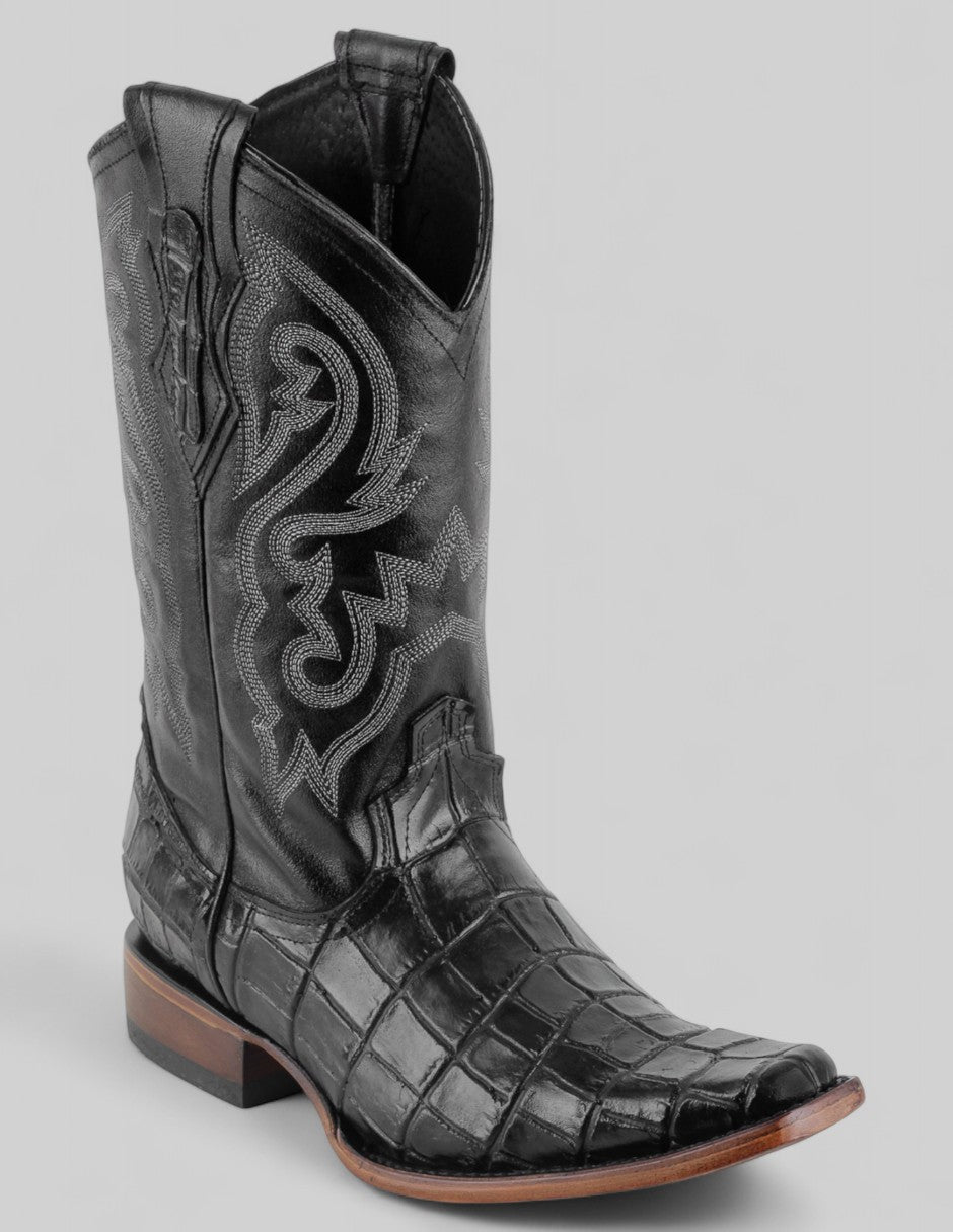 Botas western Exterior Piel Color Negro Para Hombre De RBCOLLECTION