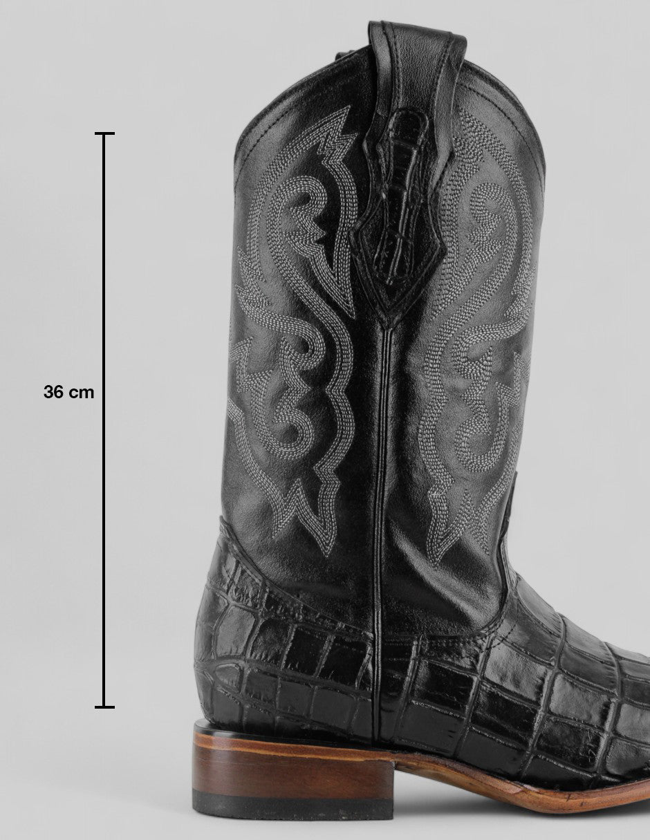 Botas tipo western Cowboy en Piel – Negro