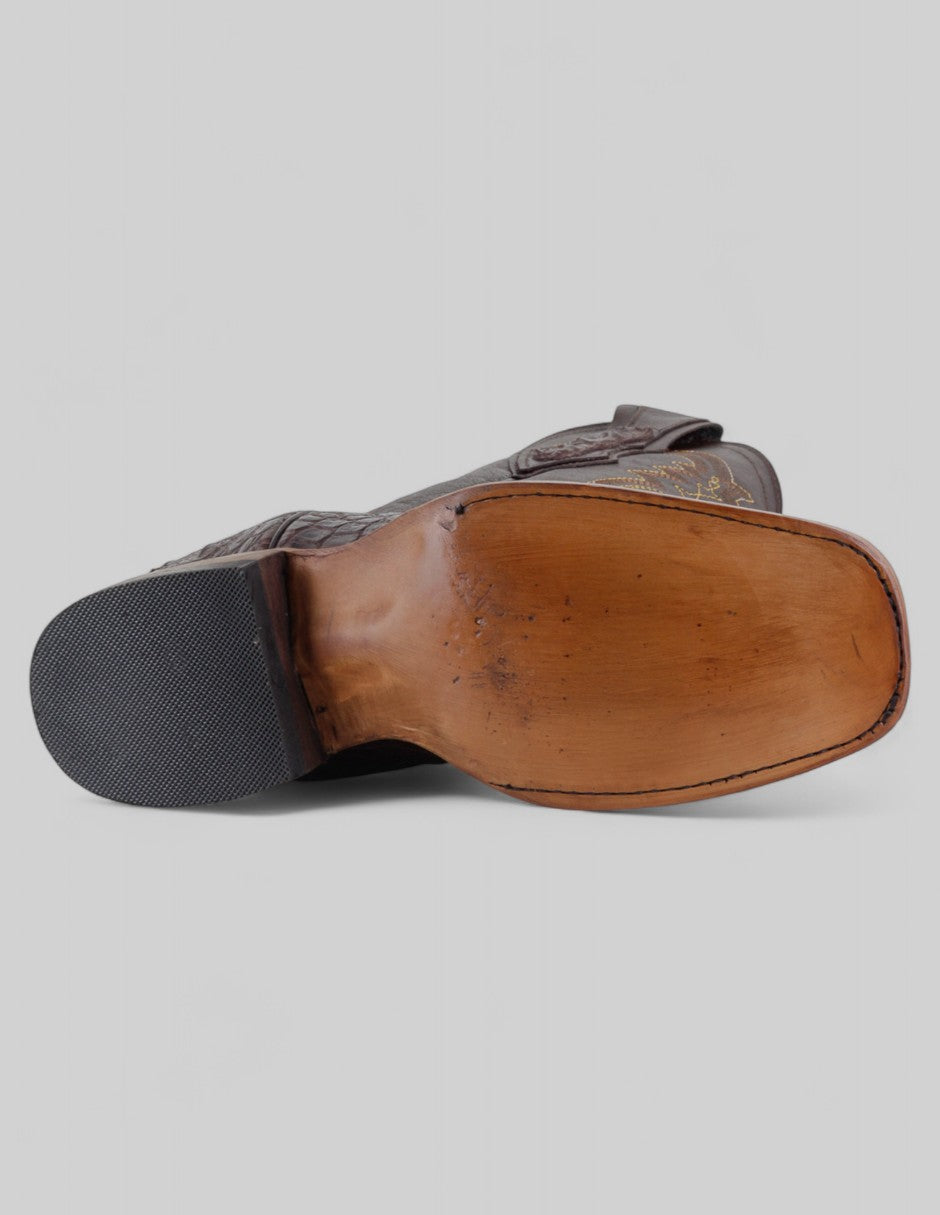 Botas tipo western Cowboy en Piel – Café