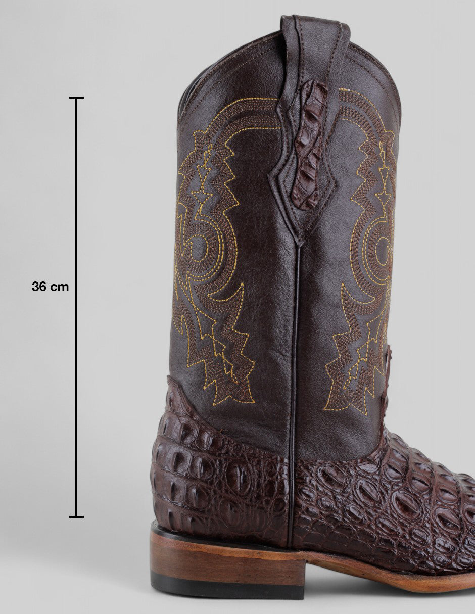 Botas tipo western Cowboy en Piel – Café