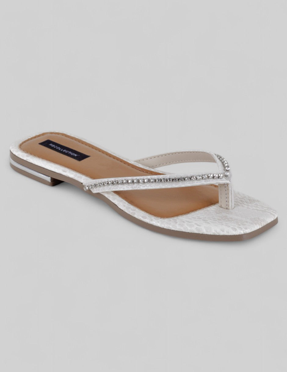 Sandalias de piso Soft en Sintético – Blanco
