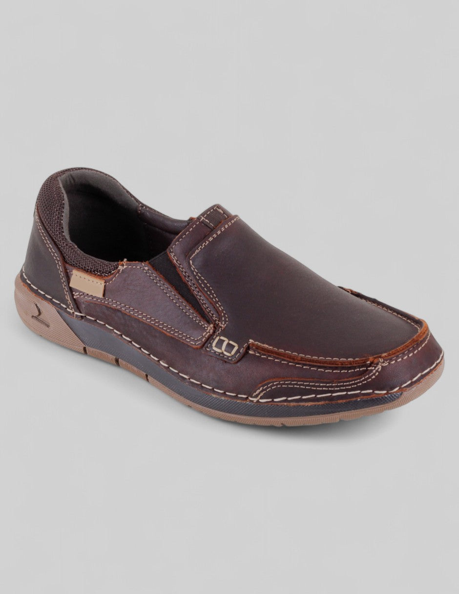 Zapato de confort Exterior Piel Color Café Para Hombre De RBCOLLECTION