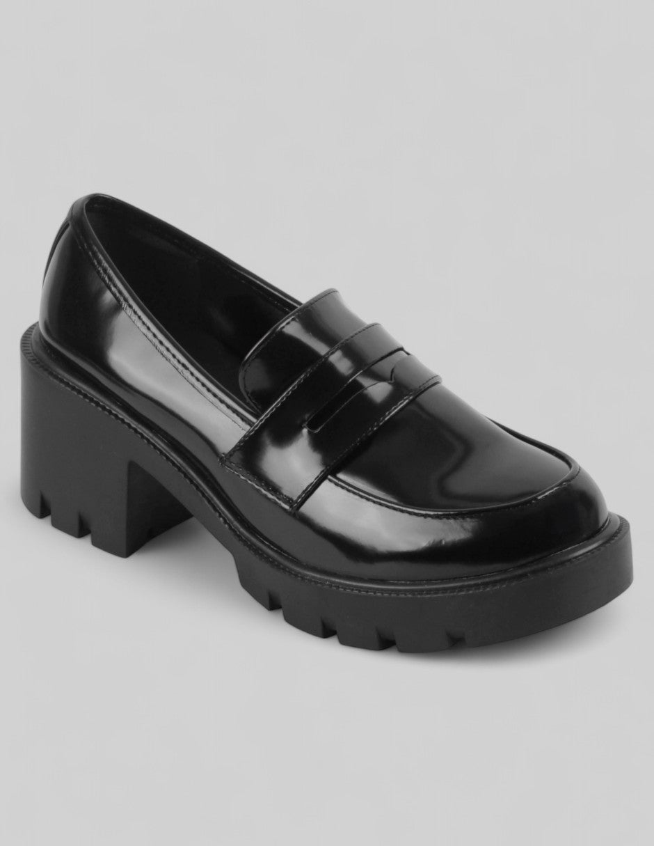 Botín con tacón Exterior Piel vegana Color Negro Para Mujer De RBCOLLECTION