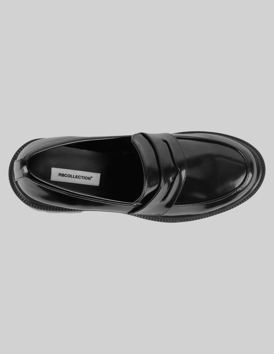 Botín con tacón Ferm en Piel vegana – Negro