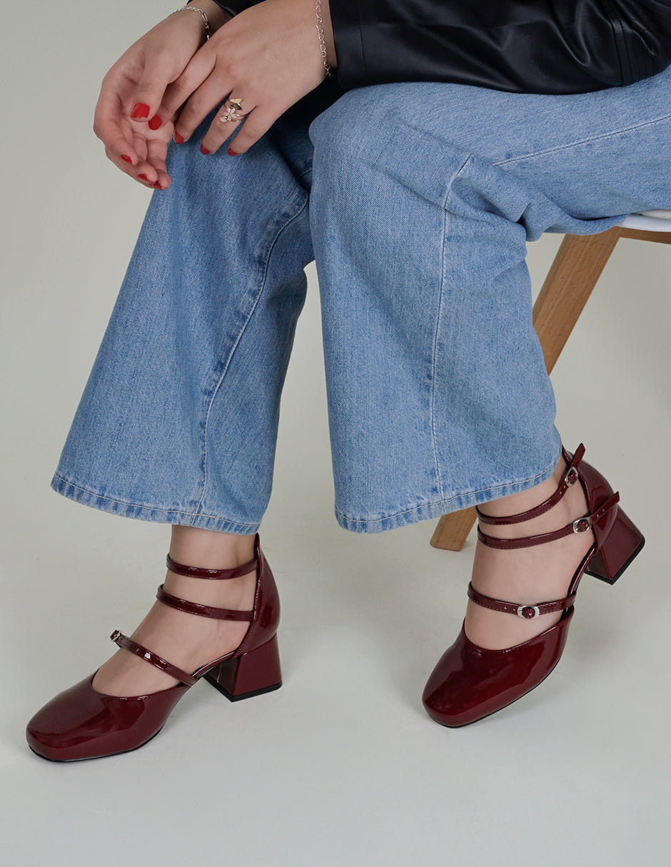 Zapatillas Loop en Charol – Rojo