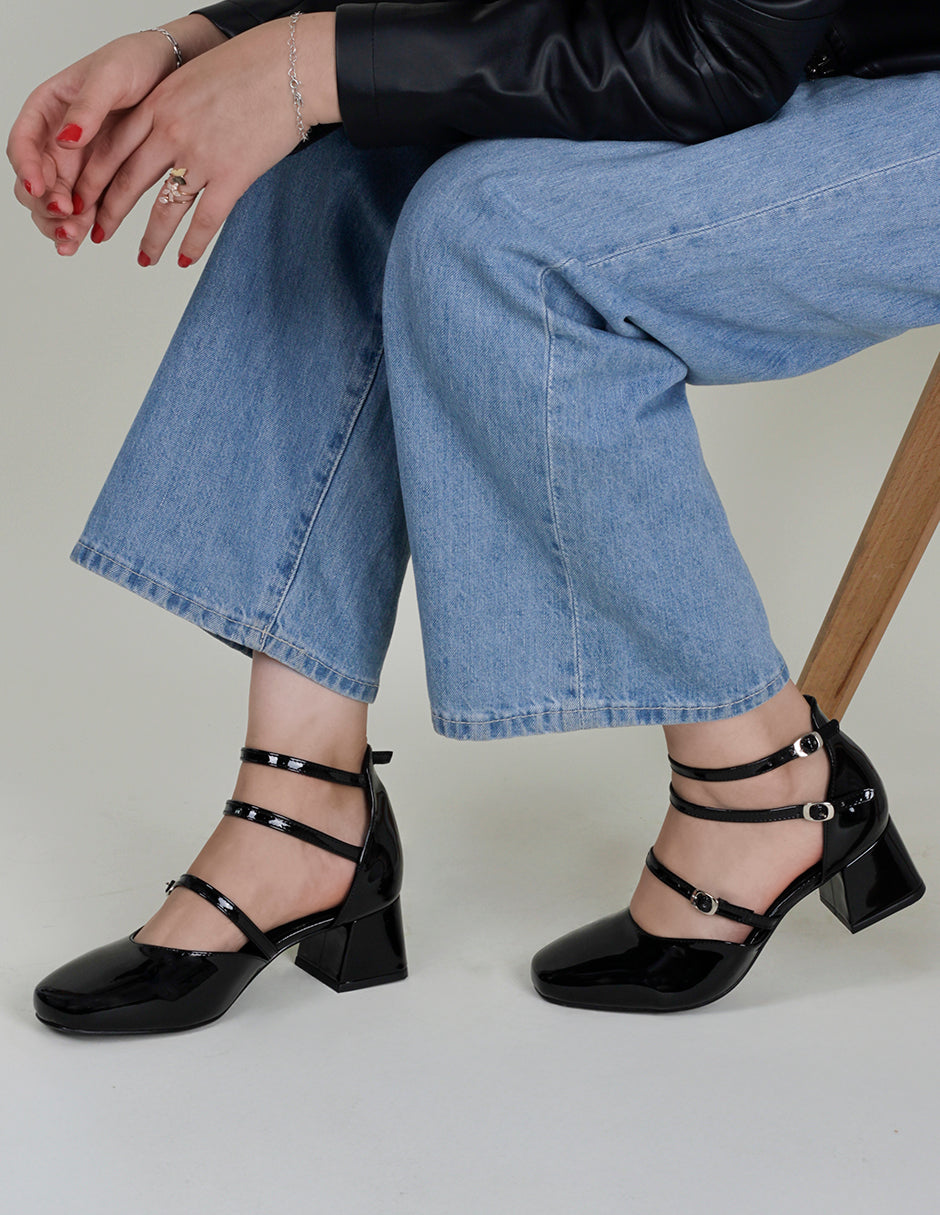 Zapatillas Loop en Charol – Negro
