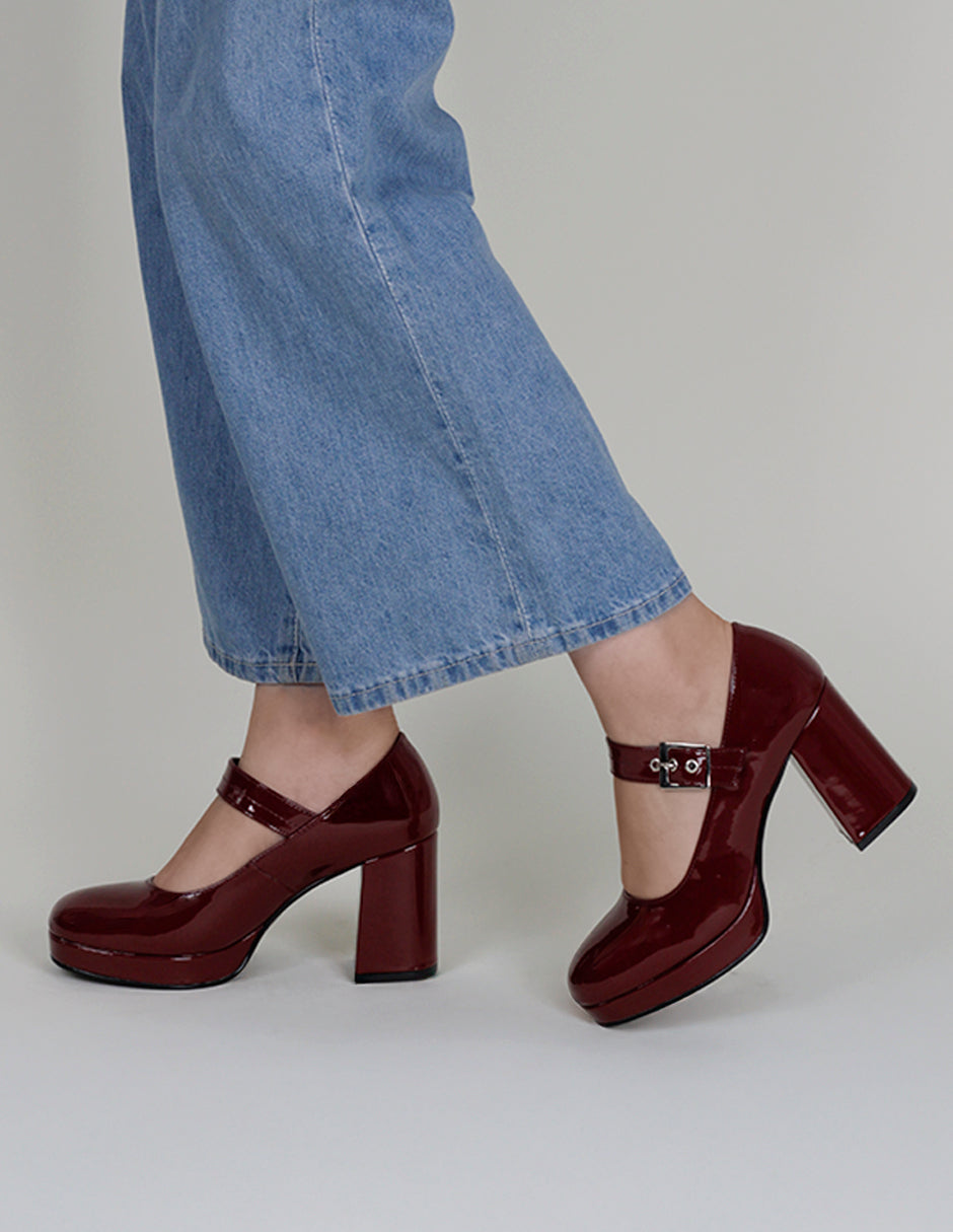 Zapatillas Ferm en Charol – Rojo