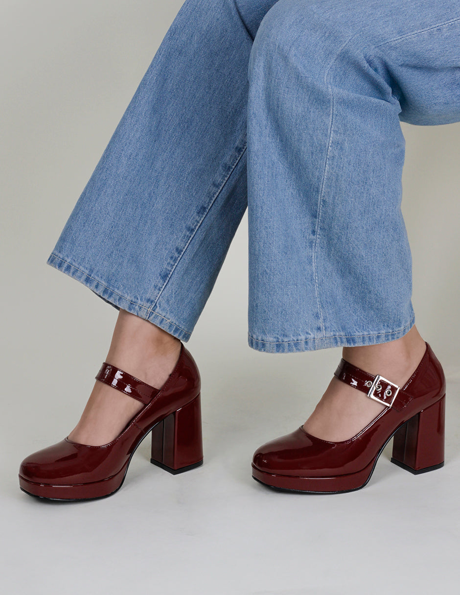 Zapatillas Ferm en Charol – Rojo