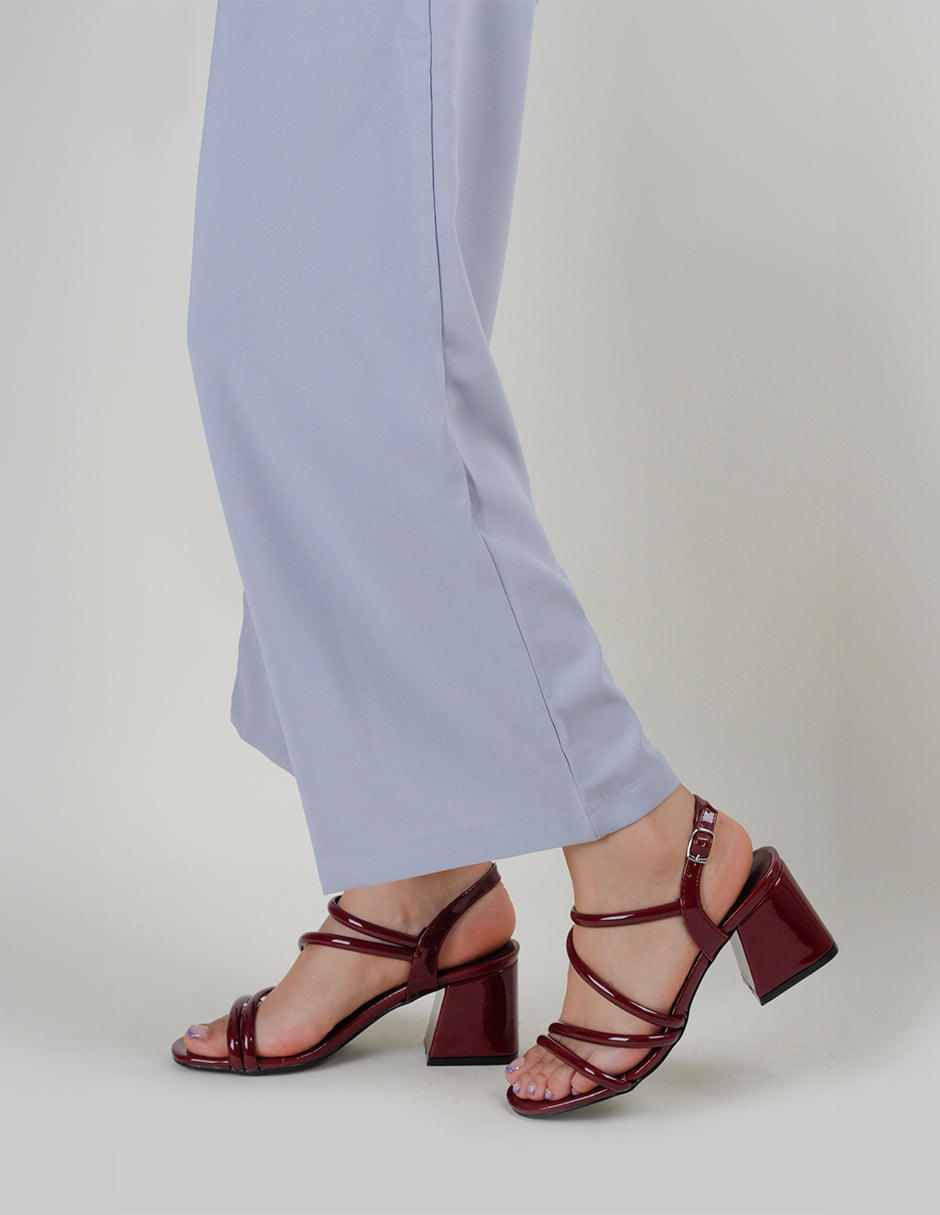 Sandalia con tacón Benny en Charol – Rojo