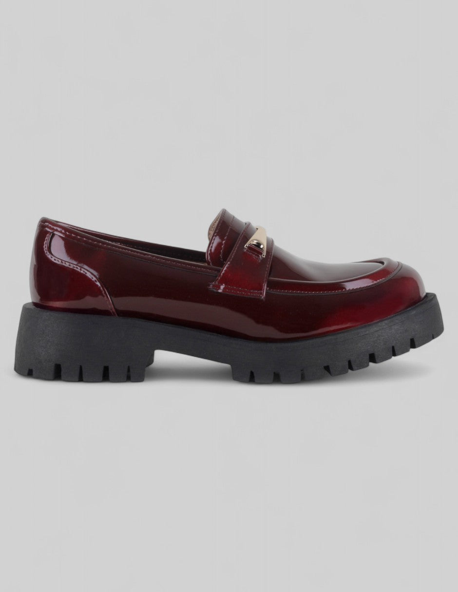 Mocasines Classy en Charol – Rojo