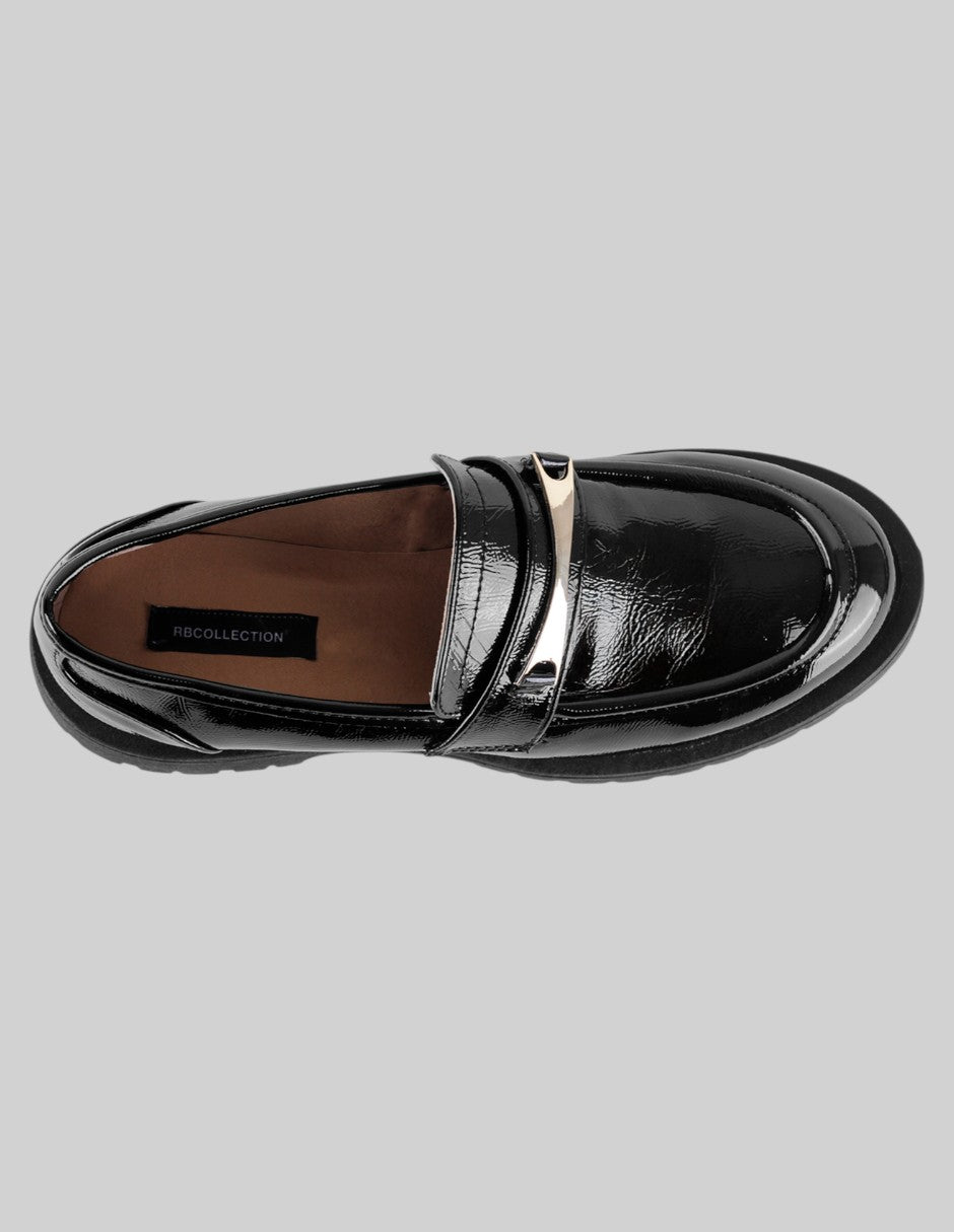 Mocasines Classy en Charol – Negro
