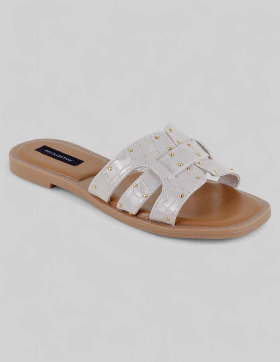 Sandalias de piso Soft en Charol – Blanco