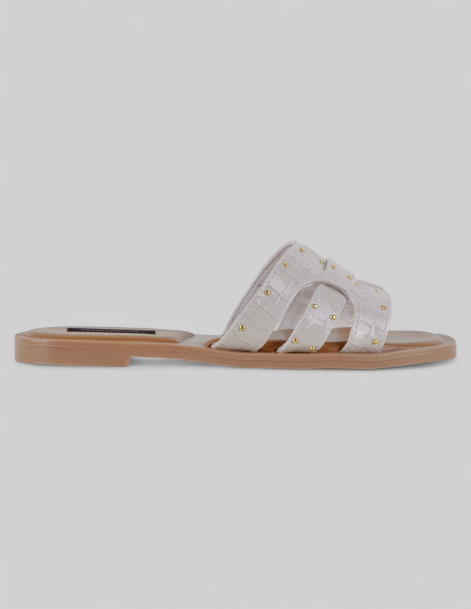 Sandalias de piso Soft en Charol – Blanco