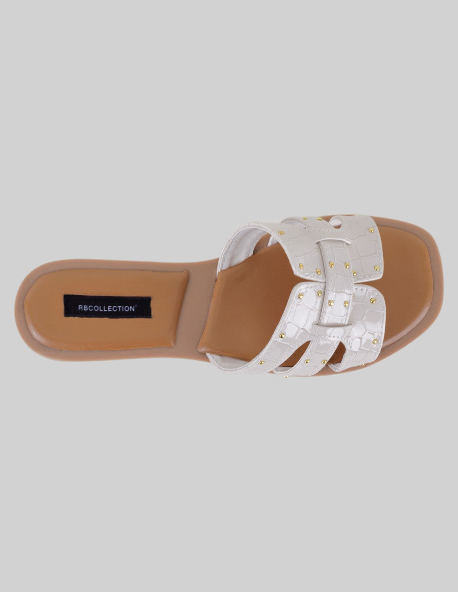 Sandalias de piso Soft en Charol – Blanco