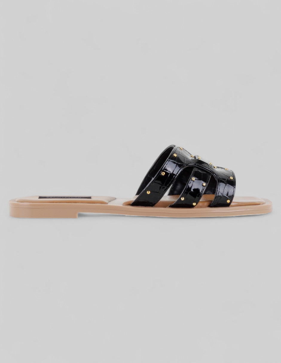 Sandalias de piso Soft en Charol – Negro
