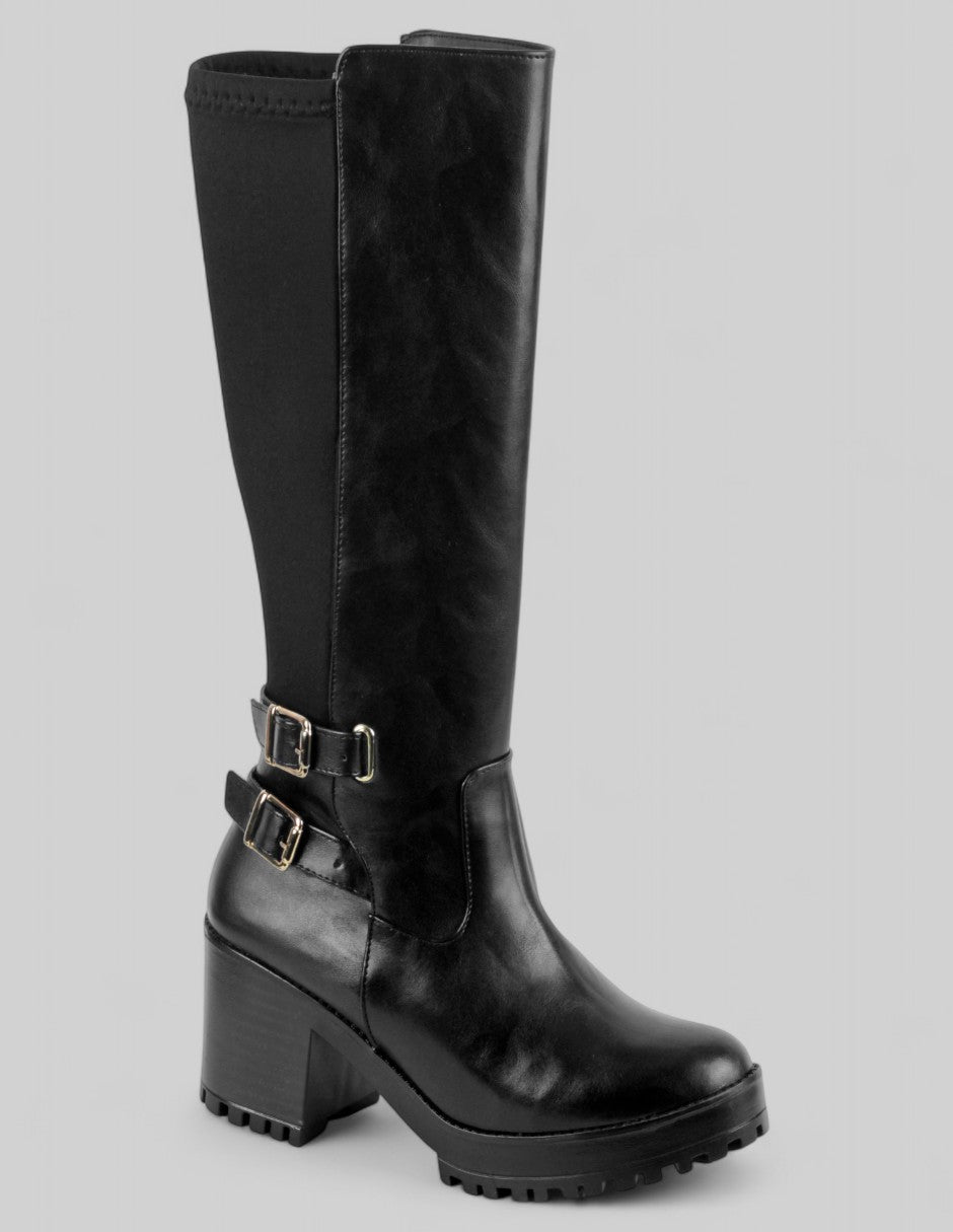 Botas altas Exterior Piel vegana Color Negro Para Mujer De RBCOLLECTION