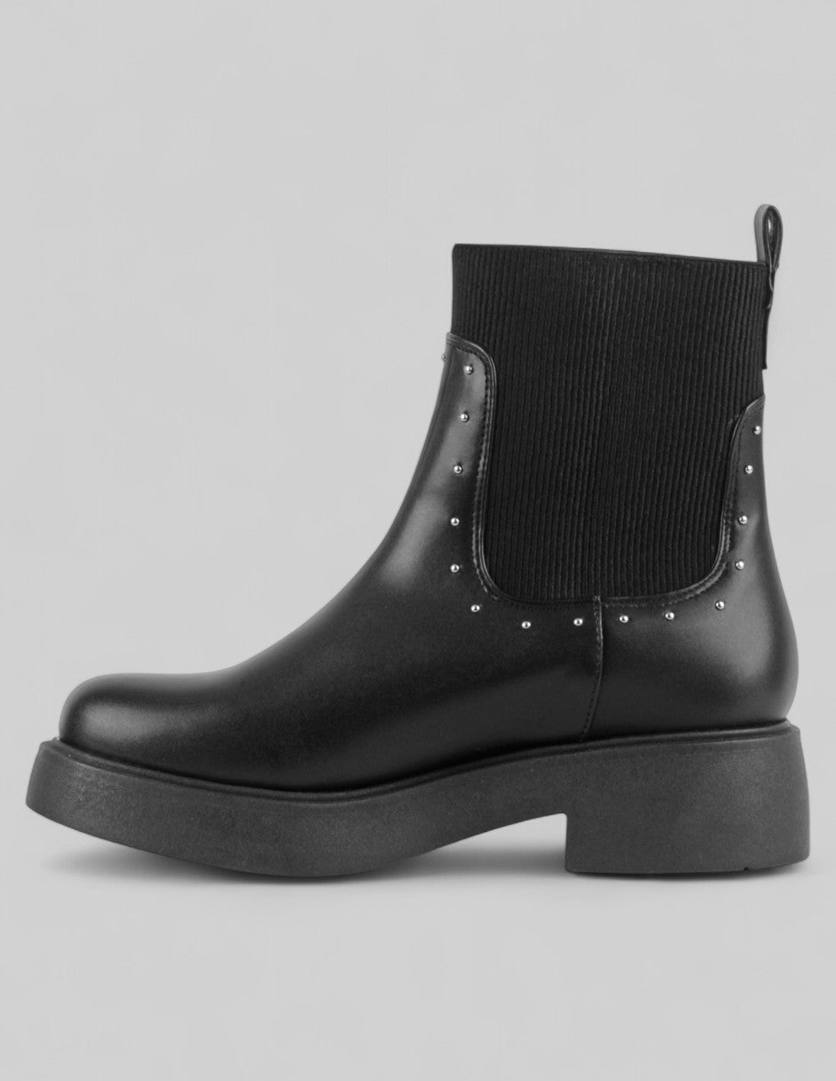 Botas casuales Bike en Piel vegana – Negro