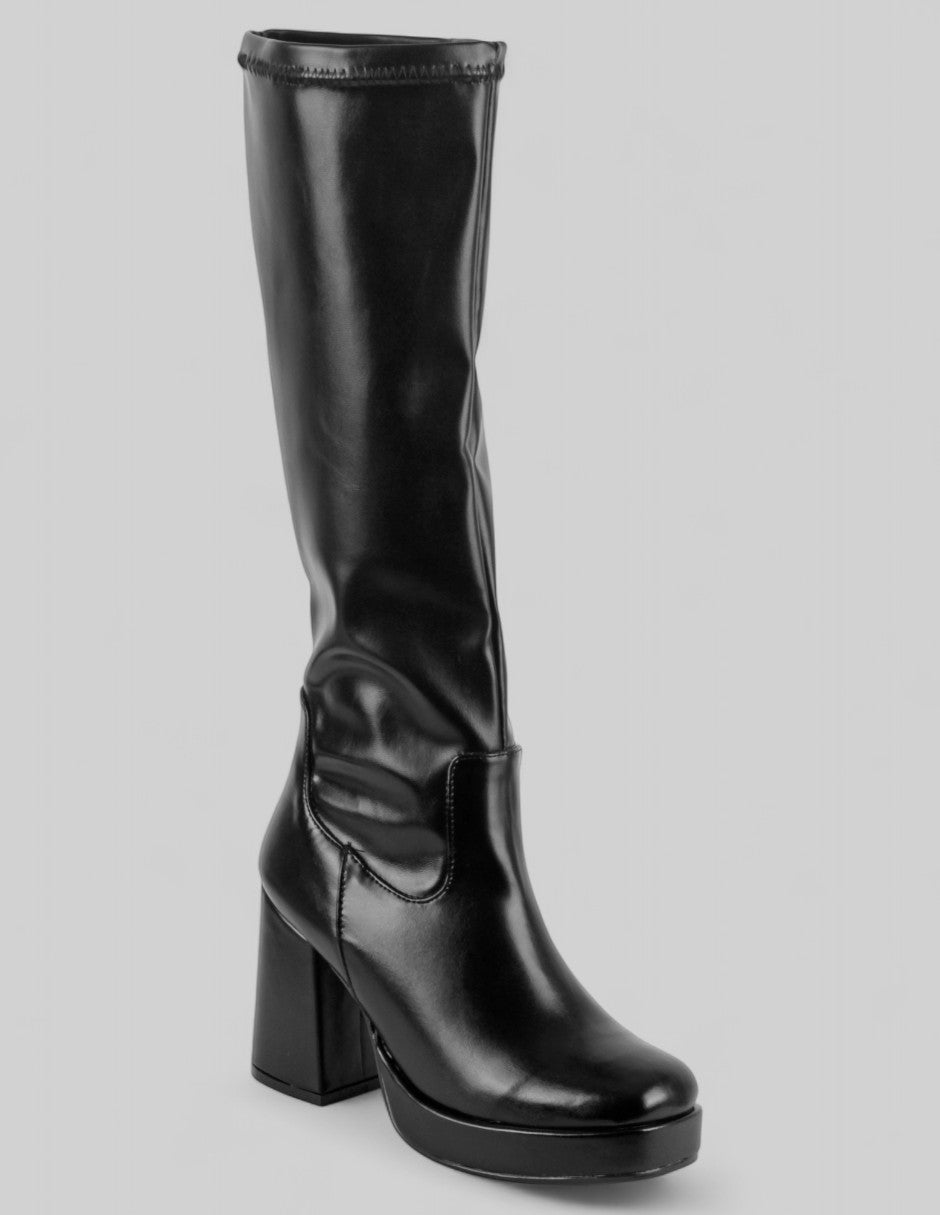Botas altas Exterior Piel vegana Color Negro Para Mujer De RBCOLLECTION
