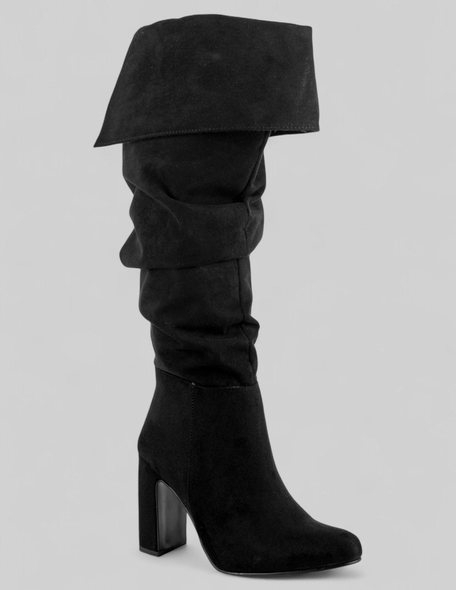 Botas altas Exterior Gamuza Color Negro Para Mujer De RBCOLLECTION