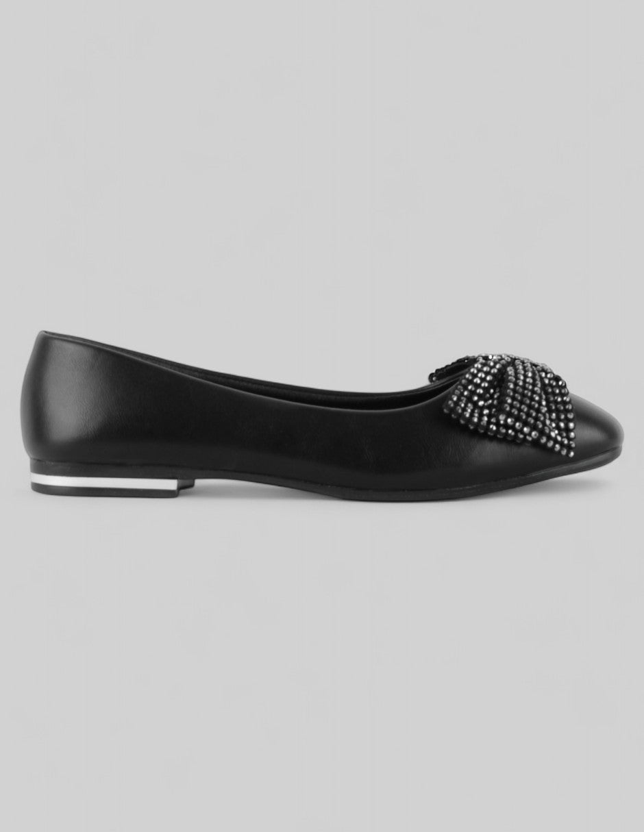 Flats clásicas Classy en Piel vegana – Negro