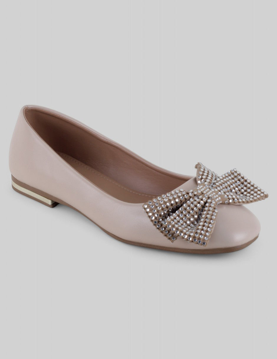 Flats clásicas Classy en Piel vegana – Beige