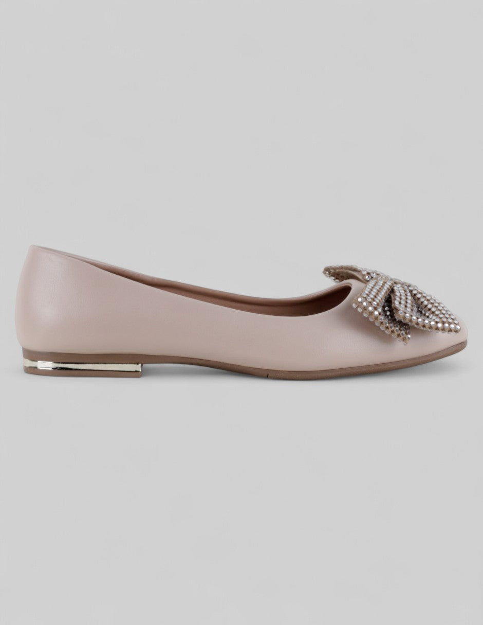 Flats clásicas Classy en Piel vegana – Beige