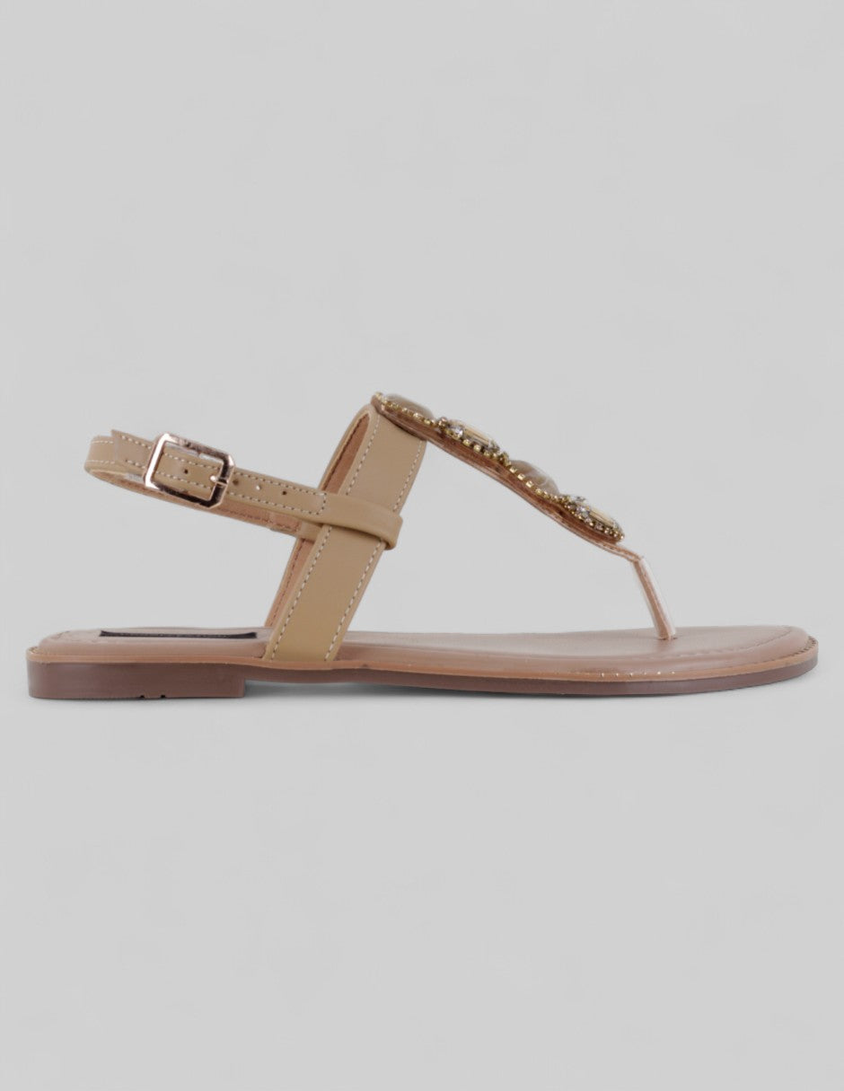 Sandalias de piso Ave en Sintético – Beige