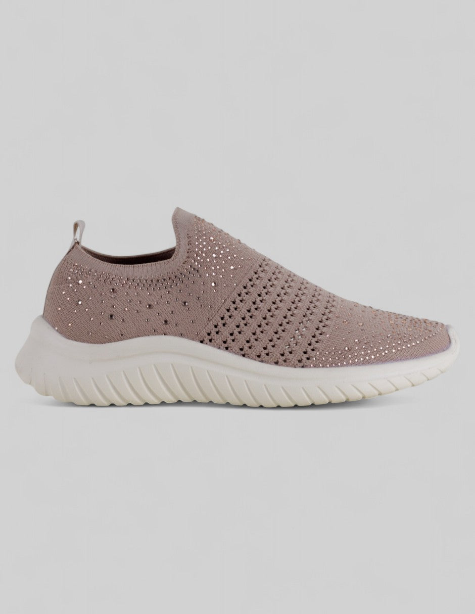 Tenis sin cordones  Comfort en Textil – Beige