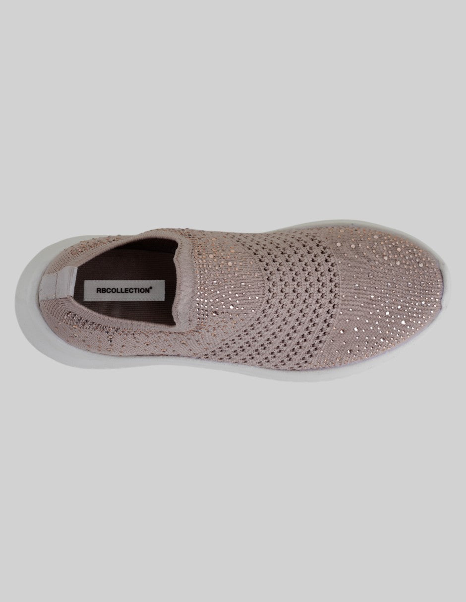 Tenis sin cordones  Comfort en Textil – Beige