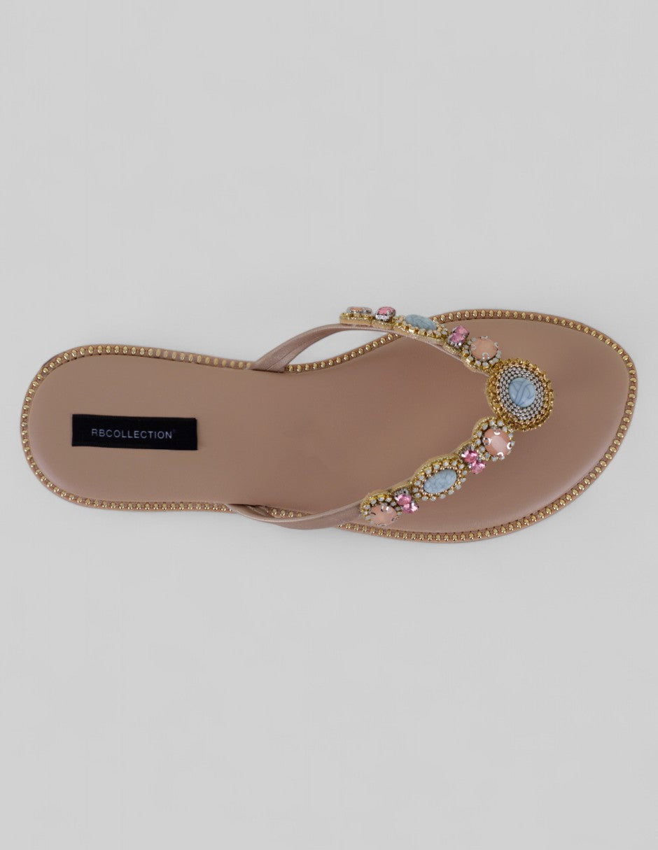 Sandalias de piso Ave en Sintético – Dorado