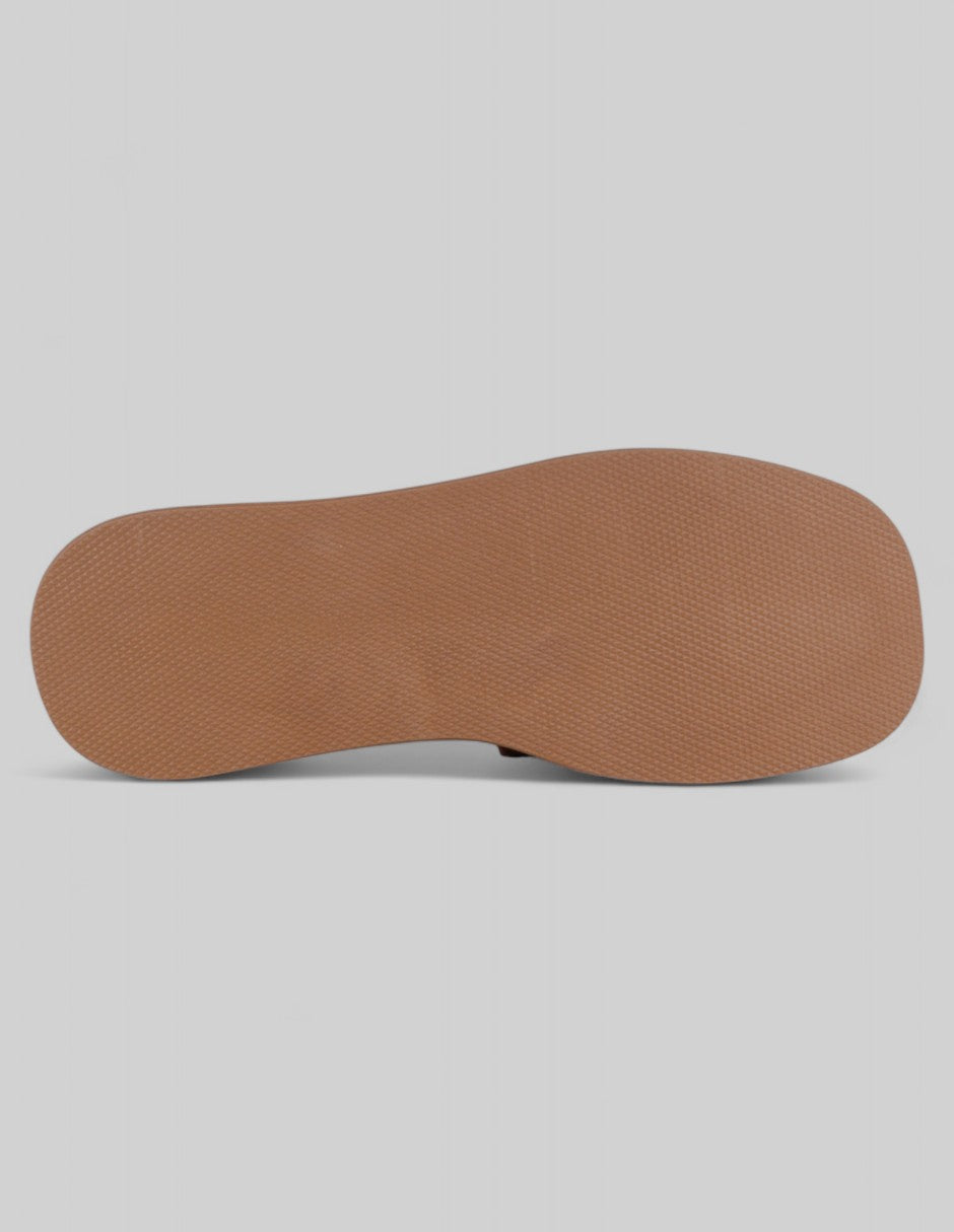Sandalias con plataforma Birt en Piel vegana – Café