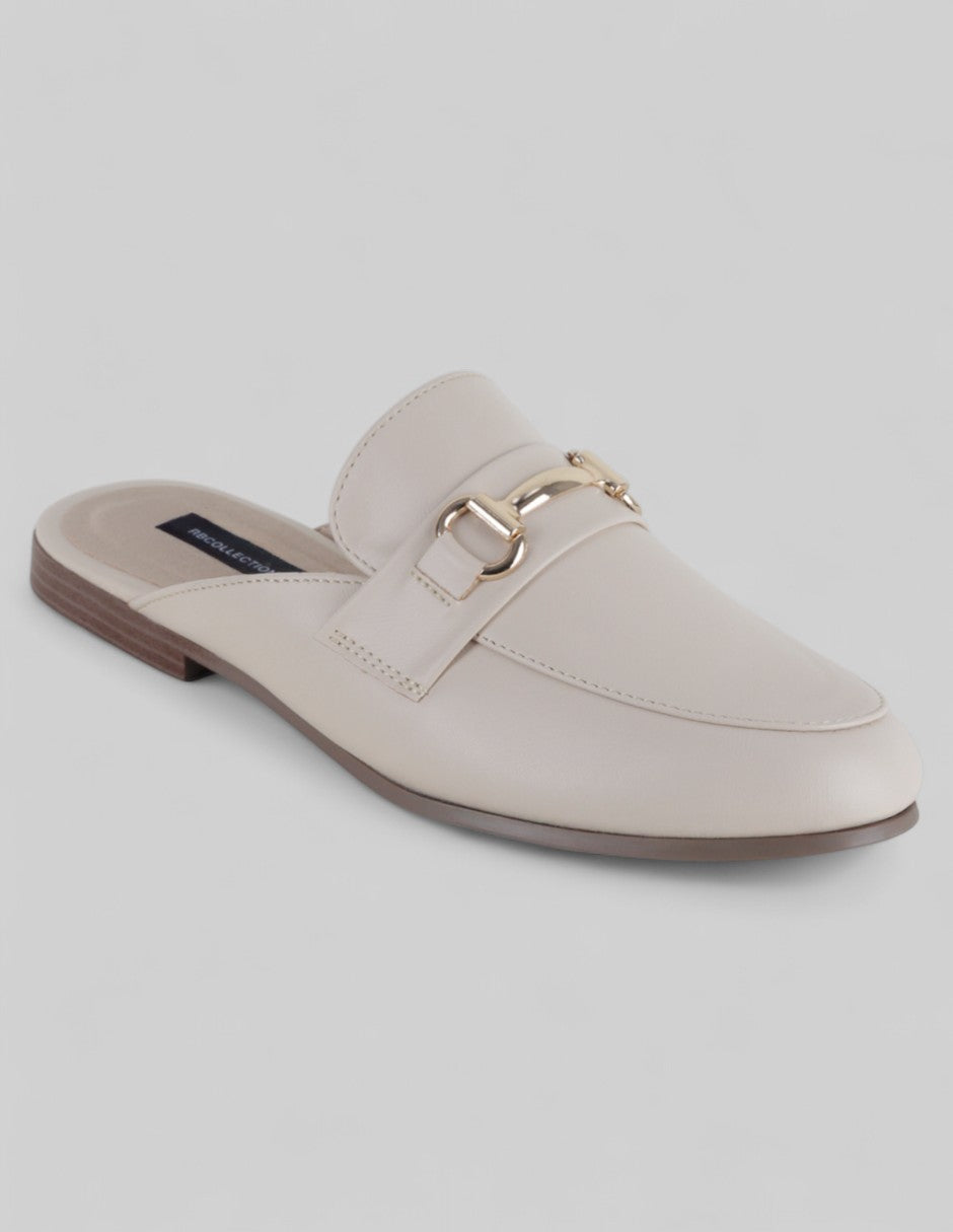 Loafers Exterior Piel vegana Color Beige Para Mujer De RBCOLLECTION