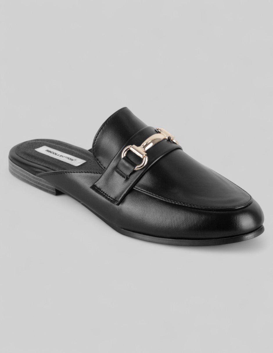 Loafers Exterior Piel vegana Color Negro Para Mujer De RBCOLLECTION